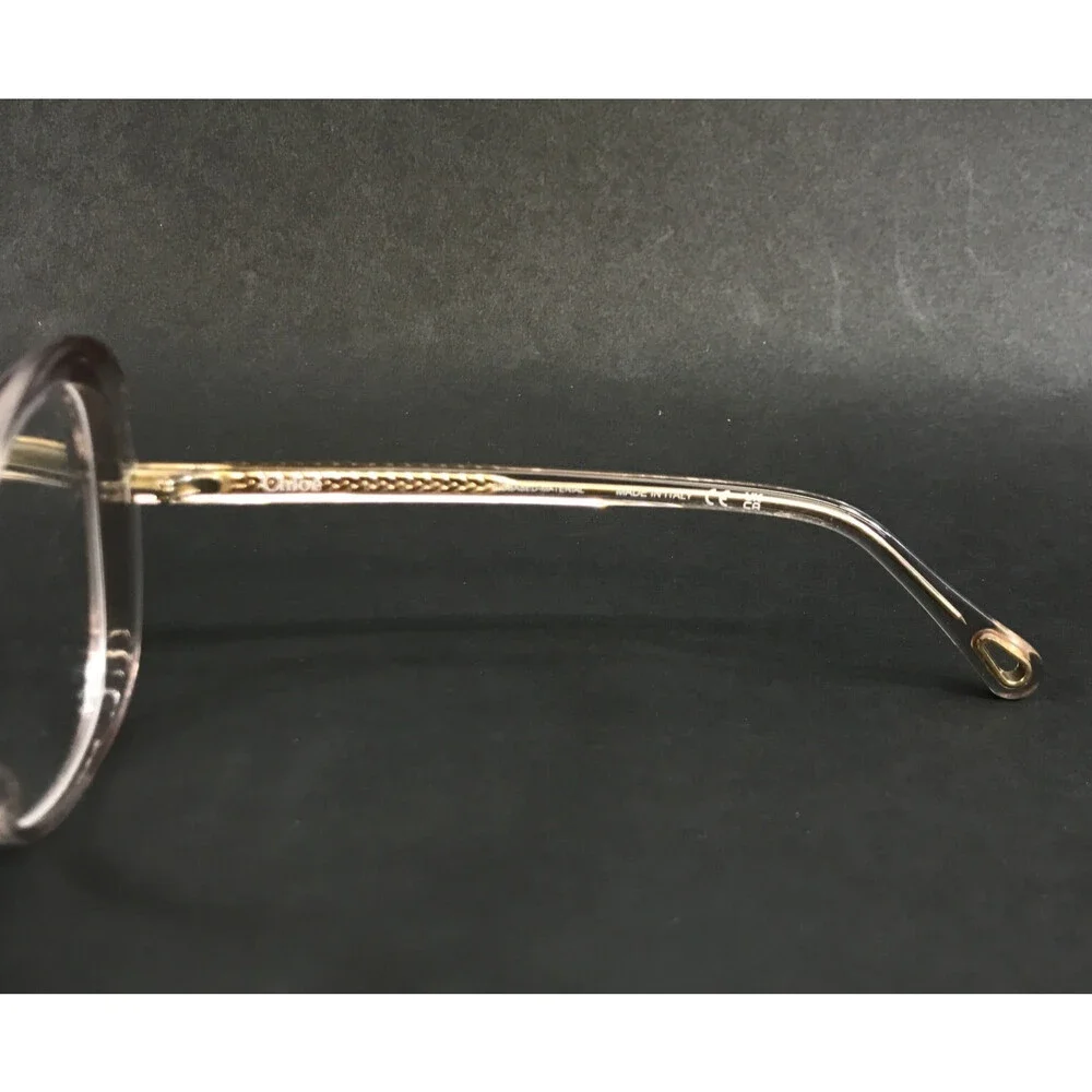 Chloe Eyeglasses Frame CH0011O 002 Transparent Pink Butterfly Full Rim 56-13-140